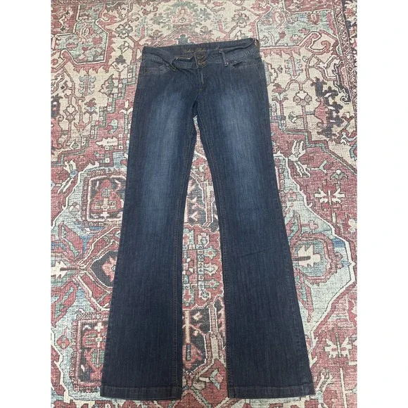 Urban Behavior Skinny Leg Straight Jeans Juniors Size 5/28 Dark Rinse Denim - Picture 1 of 4